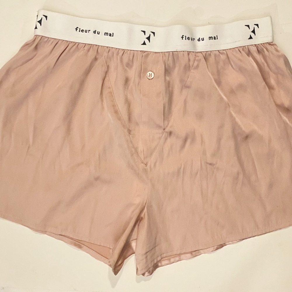 Fleur du Mal Size M Blush Silk Garment
